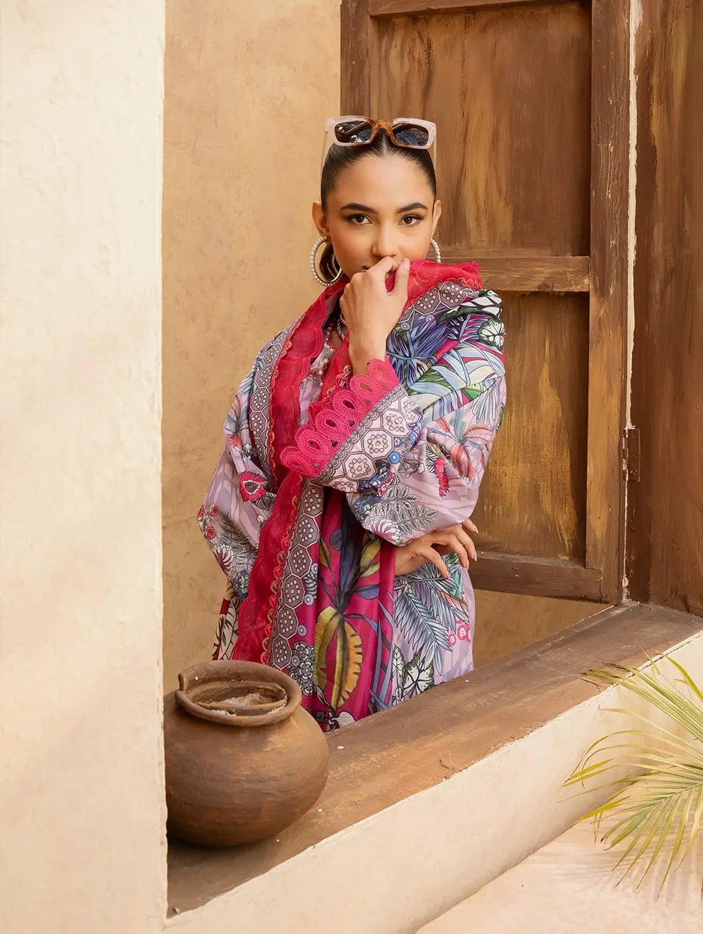 Dastaan by Menaal Unstitched Printed Lawn 3 Piece Suit ML26ULS DP-02B - Festive Collection