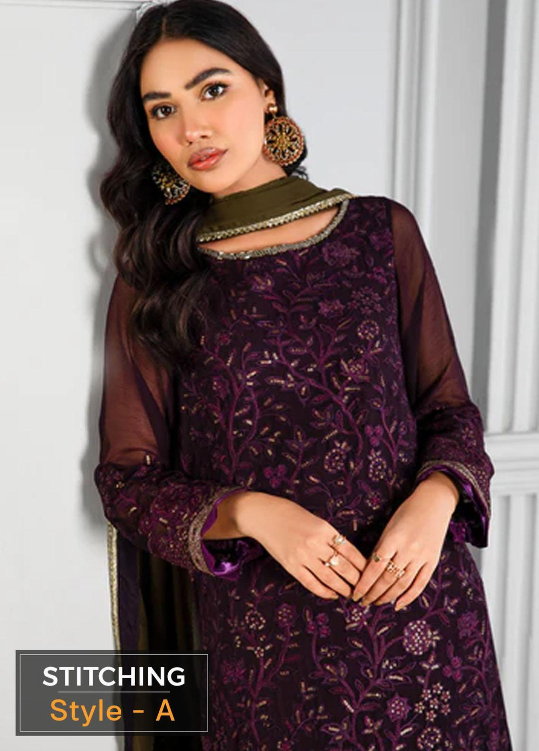 Misaal By Zarif Embroidered  Suits Unstitched 3 Piece Z-07 SAPPHIRE - Luxury Collection