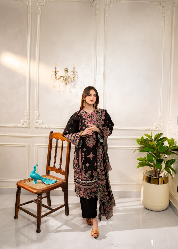 Aria By Meerak RTW Embroidered Lawn 3 Piece Suit Lael Festive Collection