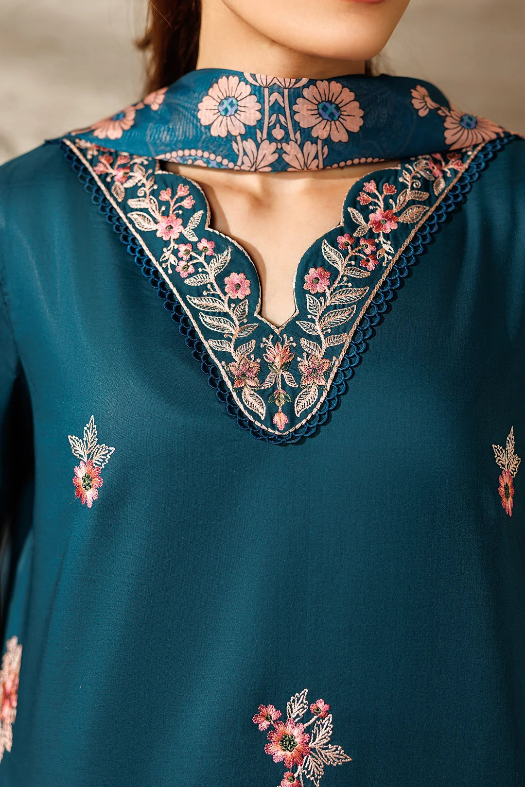 Mistfall Ramadan Edit by Panache Women RTW Embroidered Cotton 3 Piece Mystique - Casual Collection