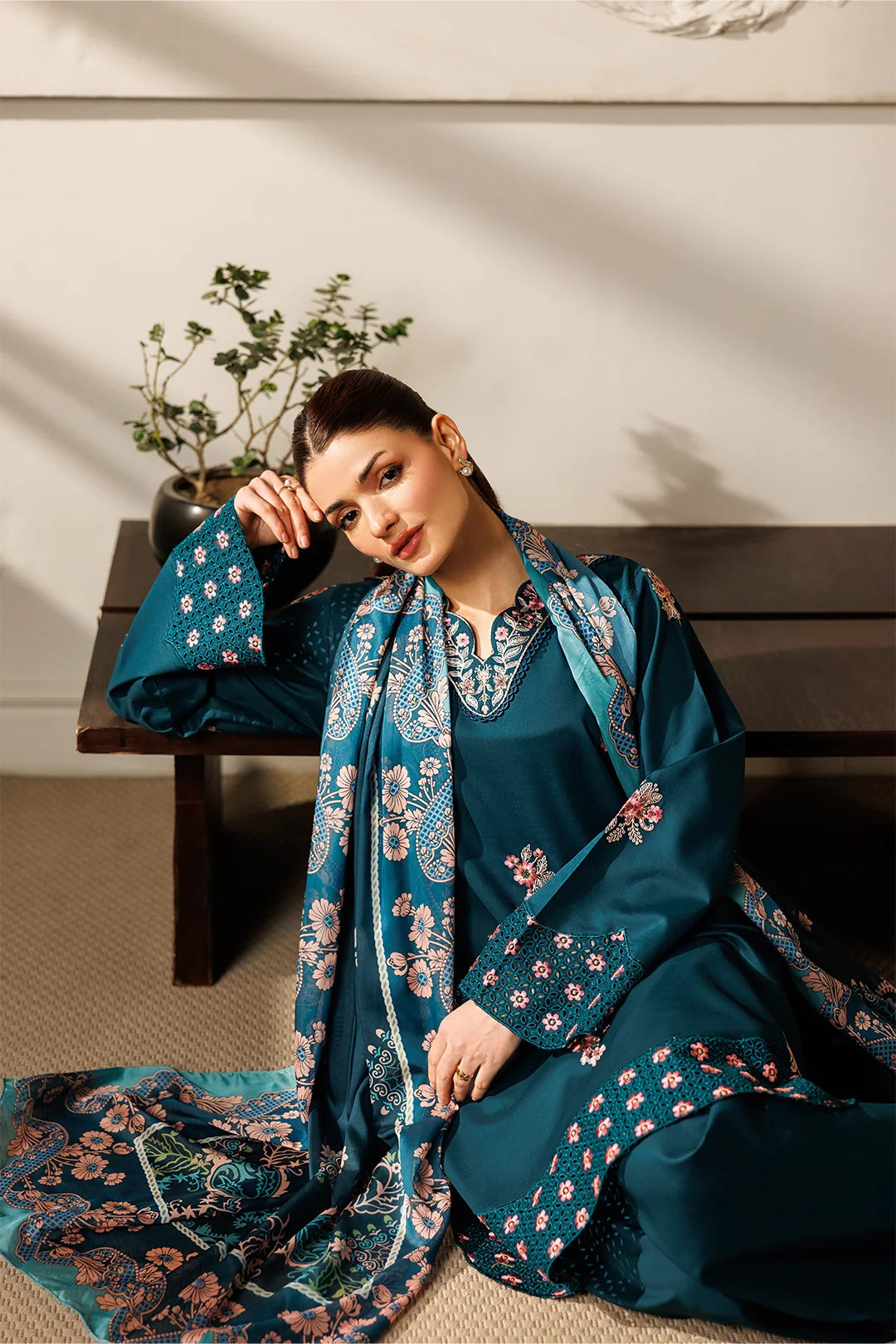 Mistfall Ramadan Edit by Panache Women RTW Embroidered Cotton 3 Piece Mystique - Casual Collection