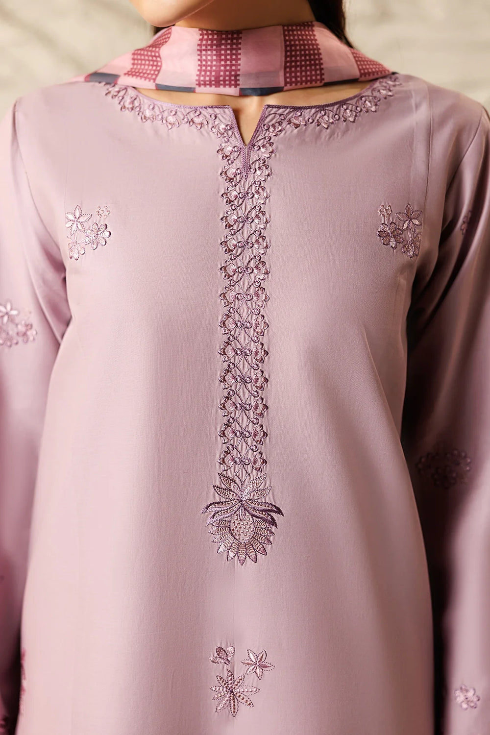 Mistfall Ramadan Edit by Panache Women RTW Embroidered Cotton 3 Piece Petalwind - Casual Collection