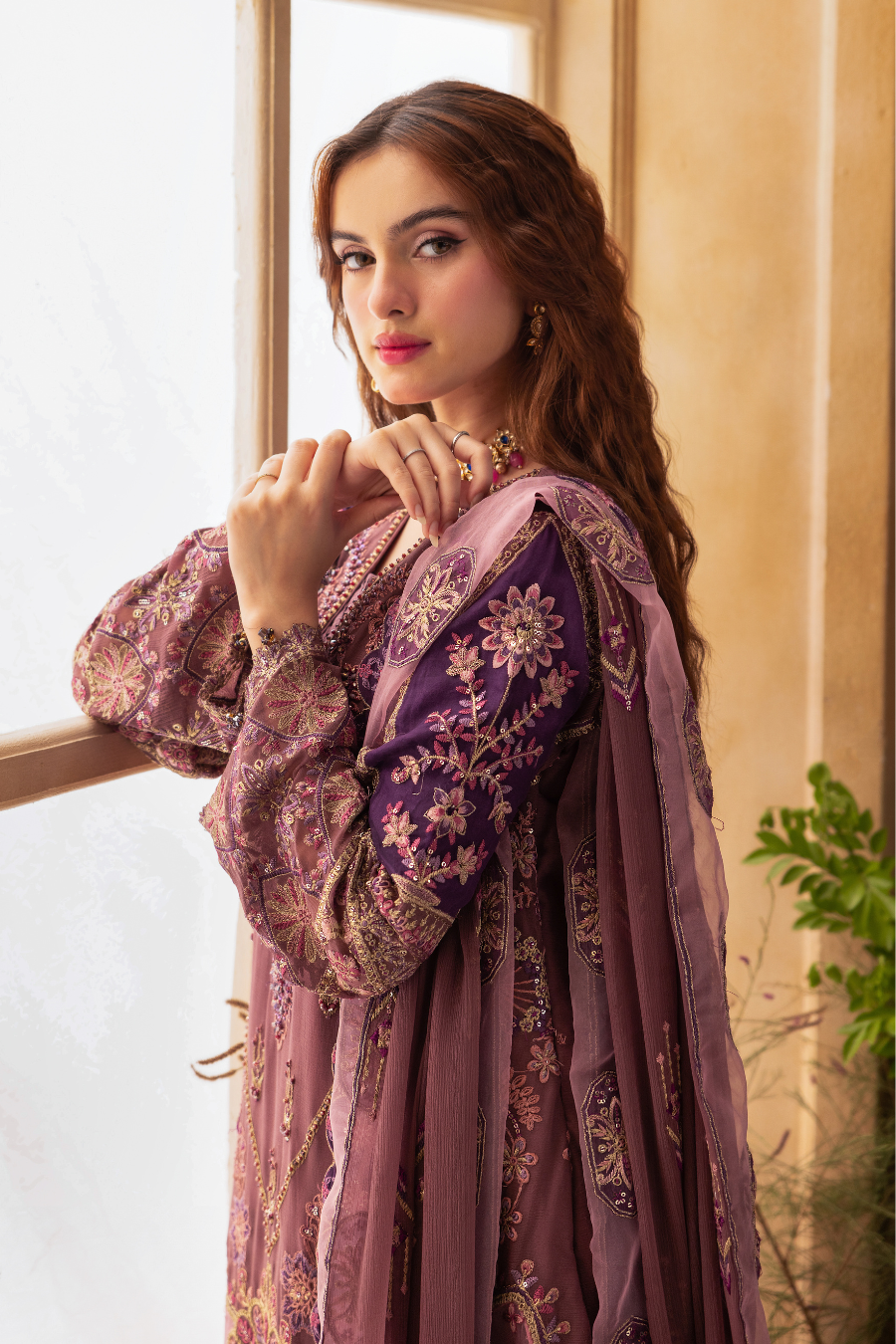 Zebtan Women Unstitched Embroidered Chiffon 3 Piece Suit ZC-08 Festive Collection