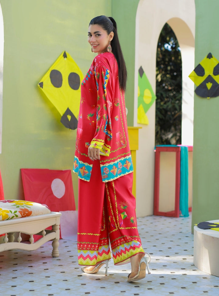 Printnation by Anayra Amal RTW Printed Ploy Raw Silk 3 Piece Basant Breeze - Casual Collection