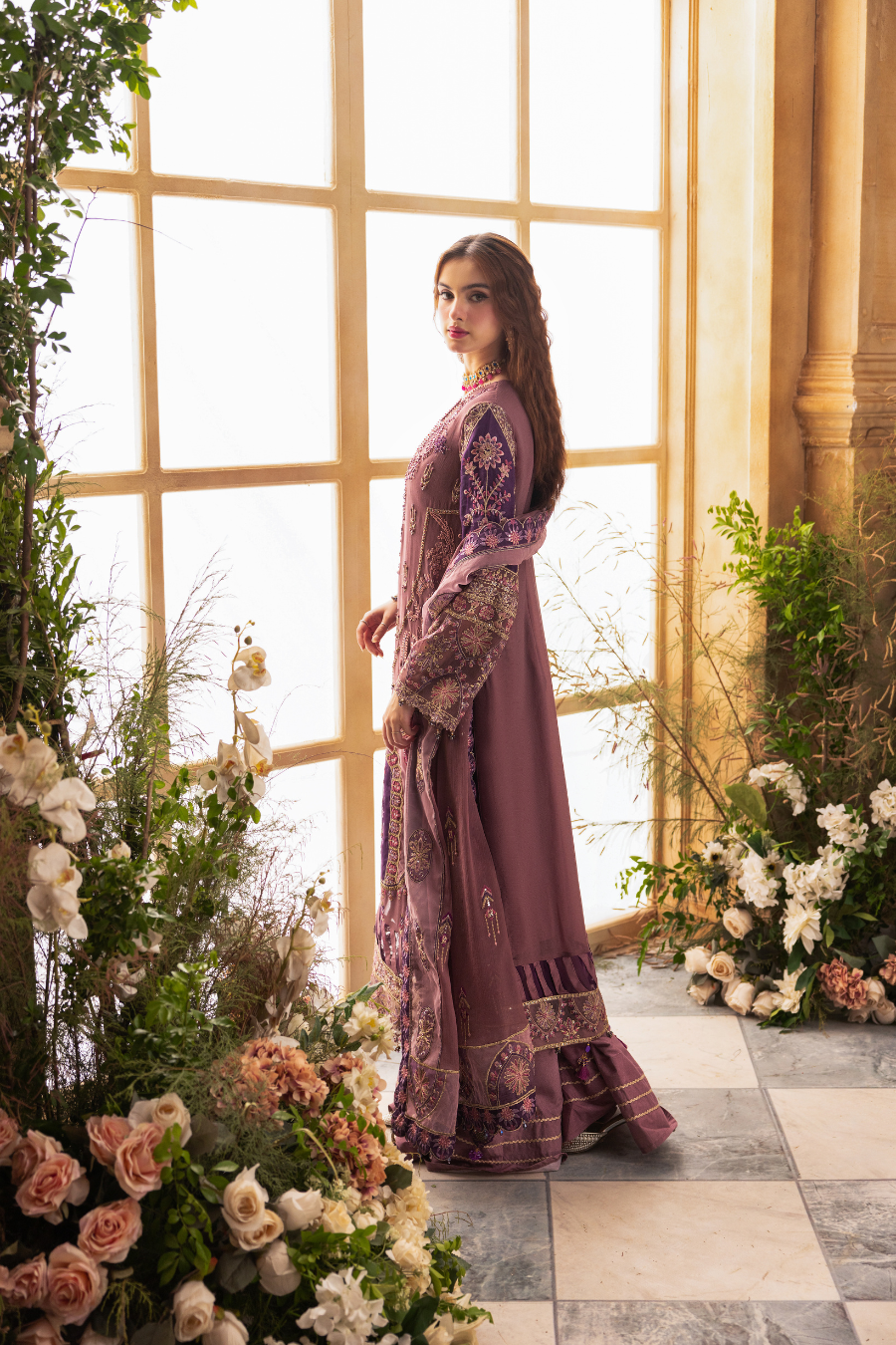 Zebtan Women Unstitched Embroidered Chiffon 3 Piece Suit ZC-08 Festive Collection