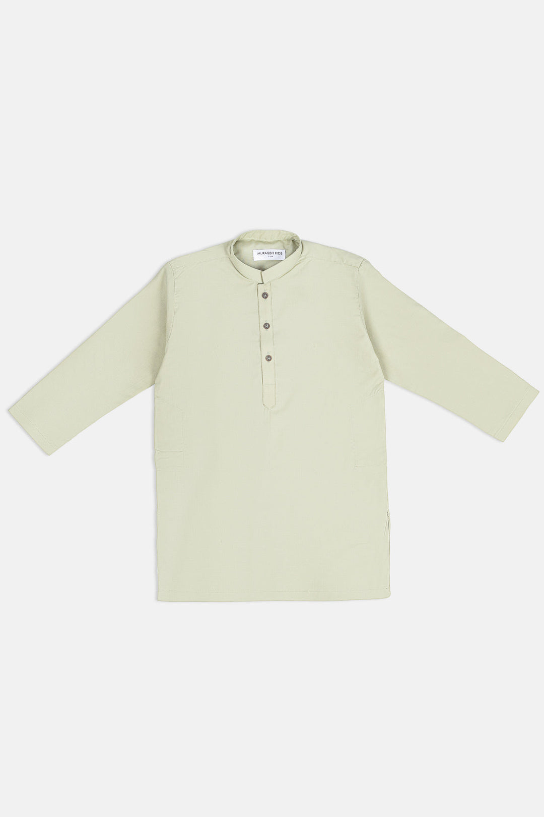 Muraqsh Ready To Wear Solids Cotton Boys Mint Green Blended Kurta Trouser MURGKT - Summer Collection