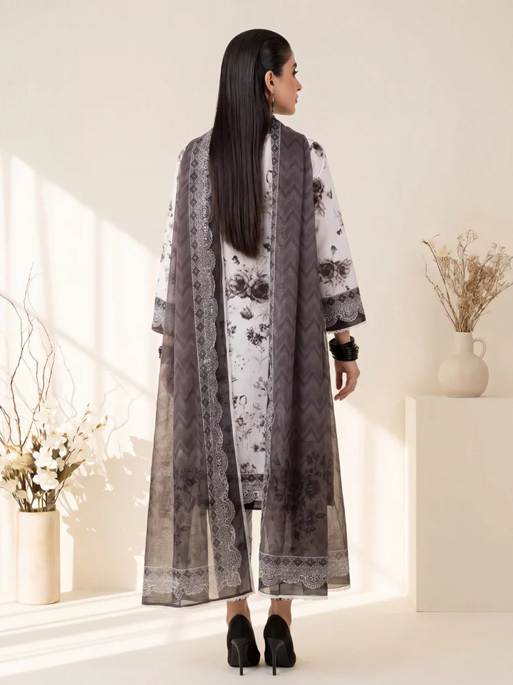 Salitex Unstitched Printed Lawn Silk 3 Piece Suit SUNS7ASI410 Casual Collection