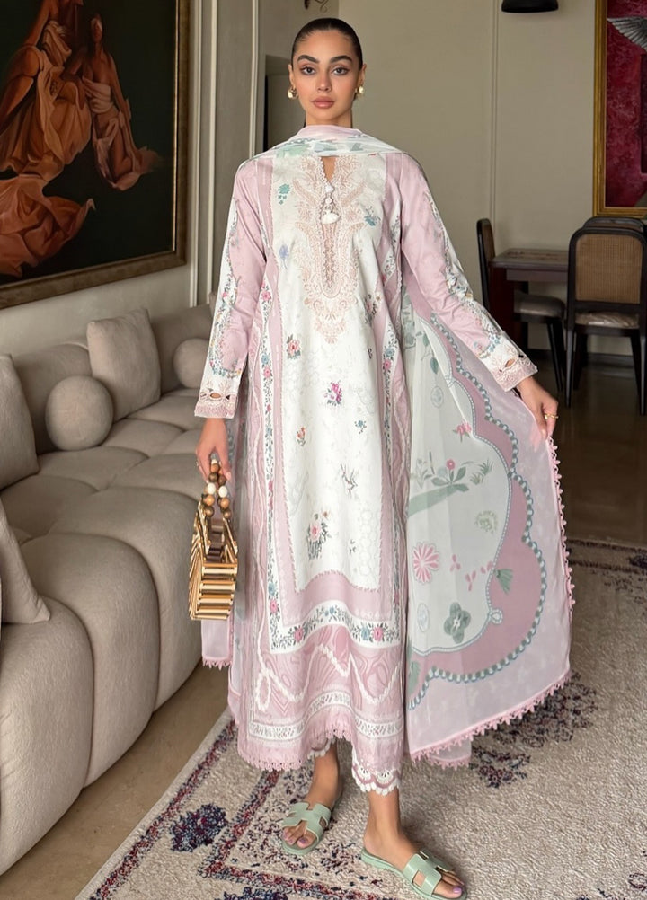 Q Prints by Qalamkar Unstitched Printed Lawn 3 Piece Suit QLK26UQL Minal QQP-05 (A) - Summer Collection