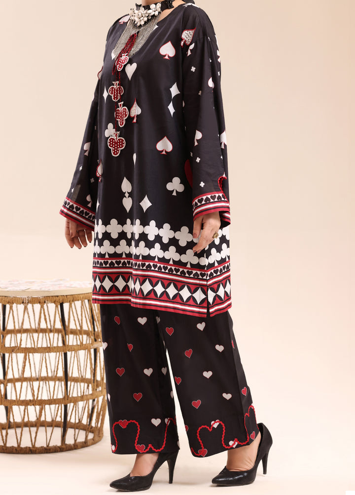 Riley Women RTW Embroidered Lawn 2 Piece Suit RL26RL Queen of Hearts - Casual Collection