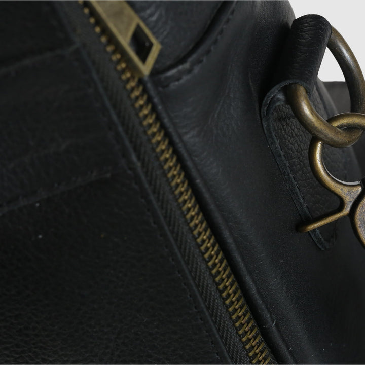 Lafanzo Unisex Leather Executive Laptop Bag Black - Accessories Collection