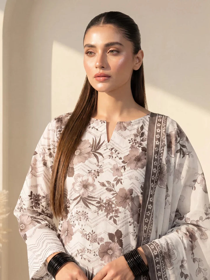 Salitex Unstitched Printed Lawn Silk 3 Piece Suit SUNS7ASI418 Casual Collection
