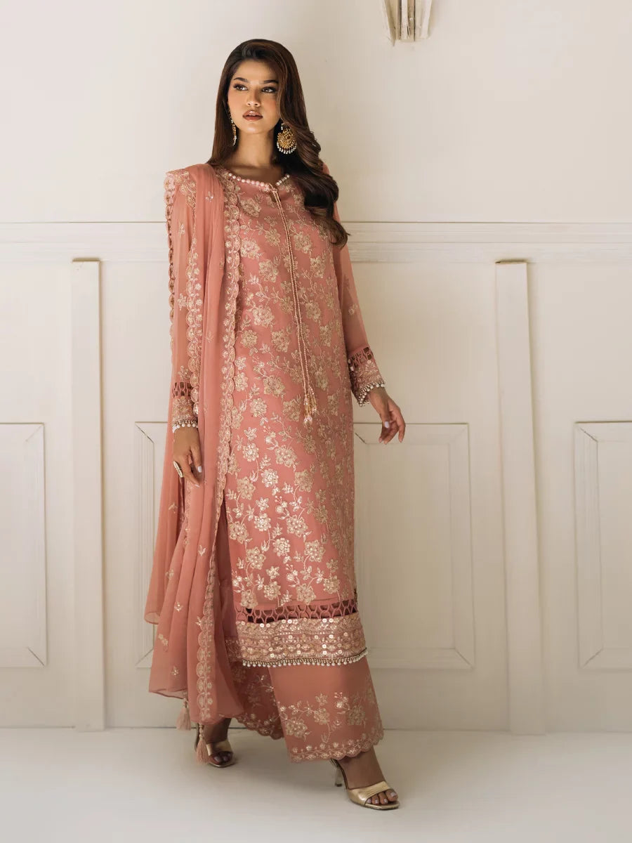 Salitex Unstitched Embroidered Chiffon 3 Piece Suit SUNS8CH506 Festive Collection