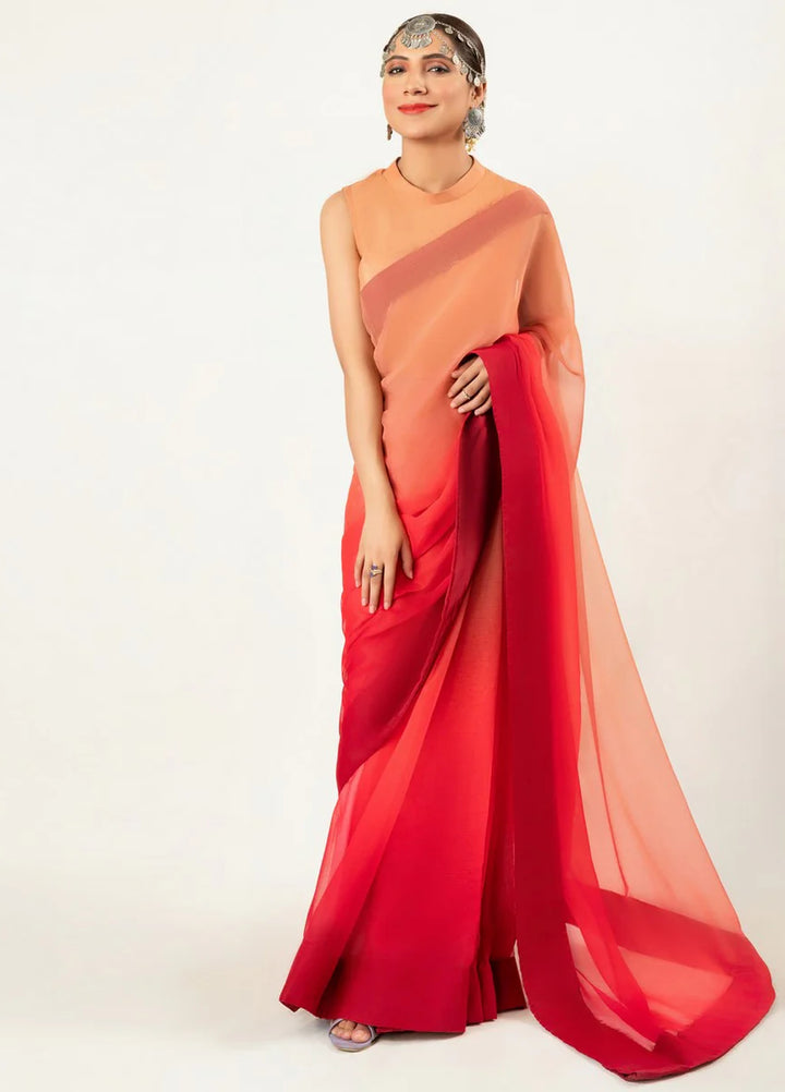 Imran Aftab RTW Printed Chiffon 3 Piece Suit IASC 14 - Festive Collection
