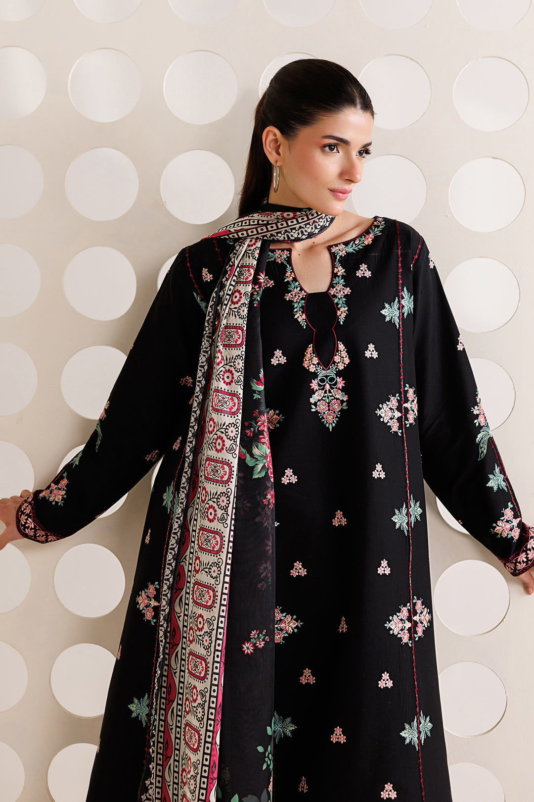Mistfall by Panache Apparel RTW Embroidered Cotton 3 Piece Suit zyra Eid Collection