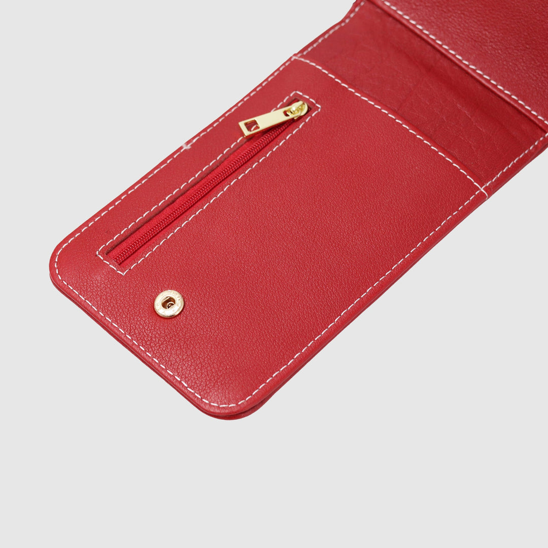 Lafanzo Unisex Leather Femora Crossbody Phone Pouch Ruby Red - Accessories Collection