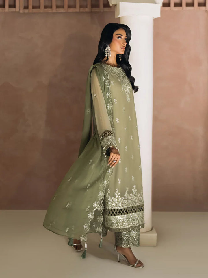 Salitex Unstitched Embroidered Chiffon 3 Piece Suit SUNS8CH513 Festive Collection