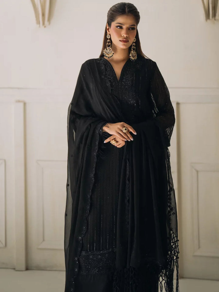 Salitex Unstitched Embroidered Chiffon 3 Piece Suit SUNS8CH501 Festive Collection