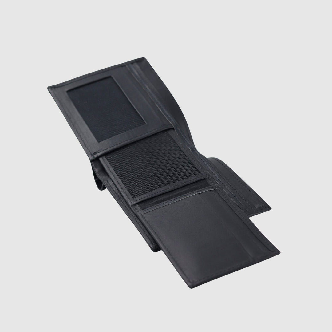 Lafanzo Unisex Classic Leather Wallet With Card Holder Black - Accessories Collection