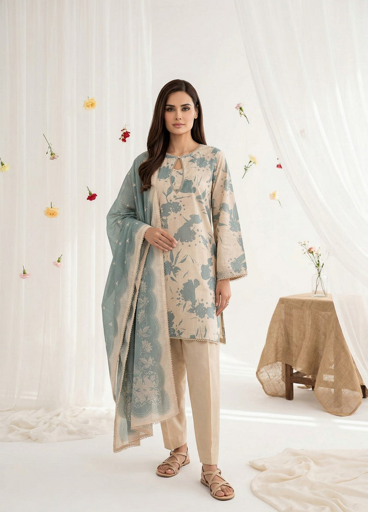 Salina by Regalia Textiles Unstitched Digital Printed Lawn 3 Piece Suit RG26ULSP D4 - Casual Collection