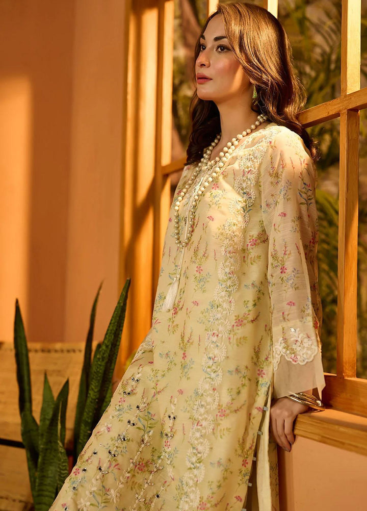 Dhanak Pret   Kurta DA-2069 LEMON