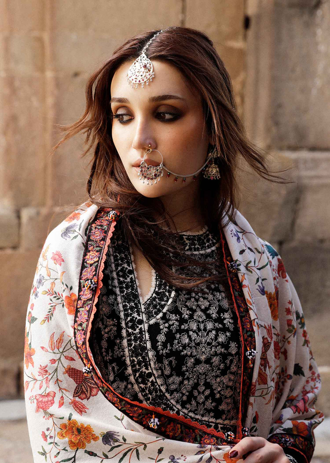 Hussain Rehar Embroidered Karandi Suits Unstitched 3 Piece HRR23KW Vanta - Winter Collection