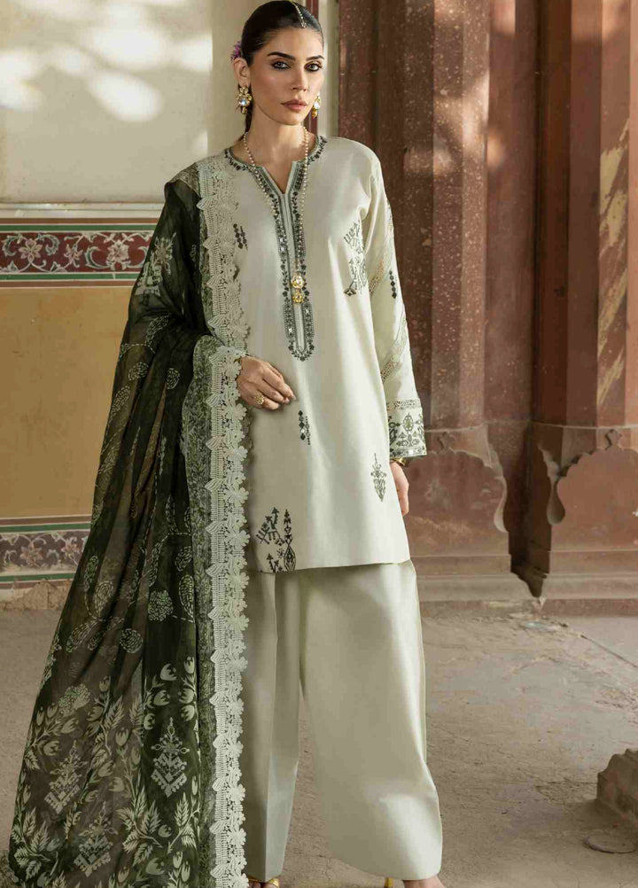 Manzil by Rashid Textiles Unstitched Embroidered Lawn 3 Piece Suit RT26UML D-572 - Casual Collection