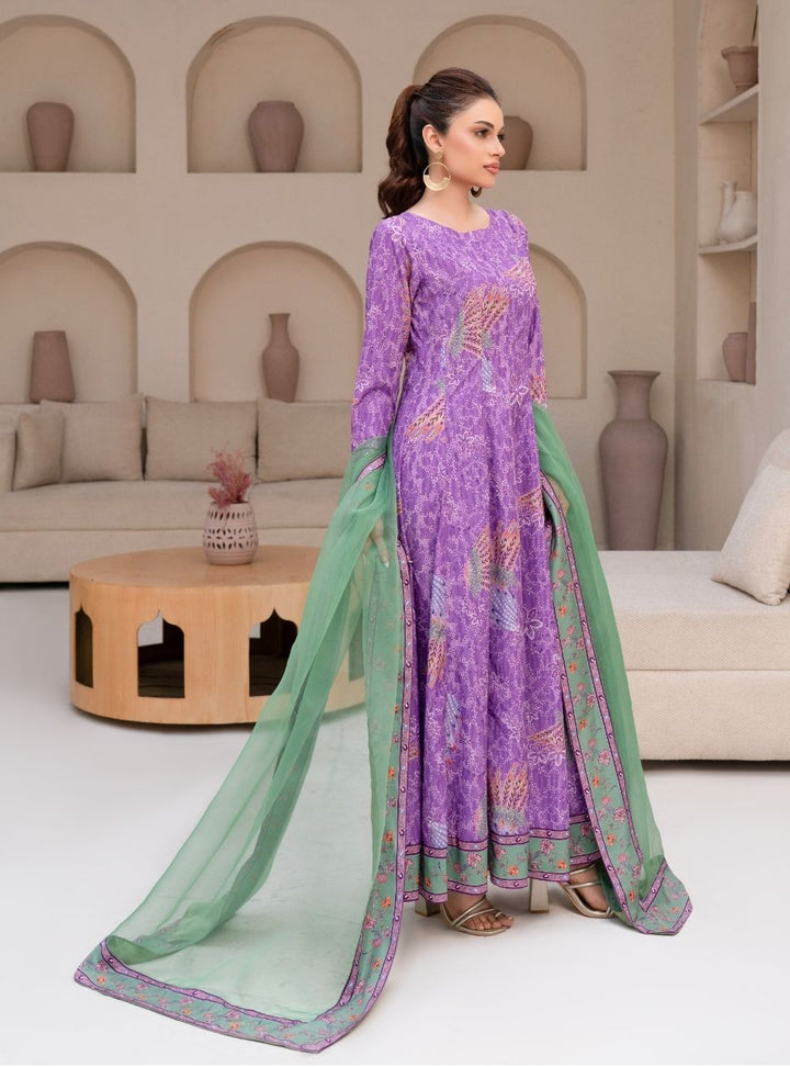 Irtiqa by Anayra Amal RTW Printed Raw Silk 3 Piece Suit Jazmin Festive Collection