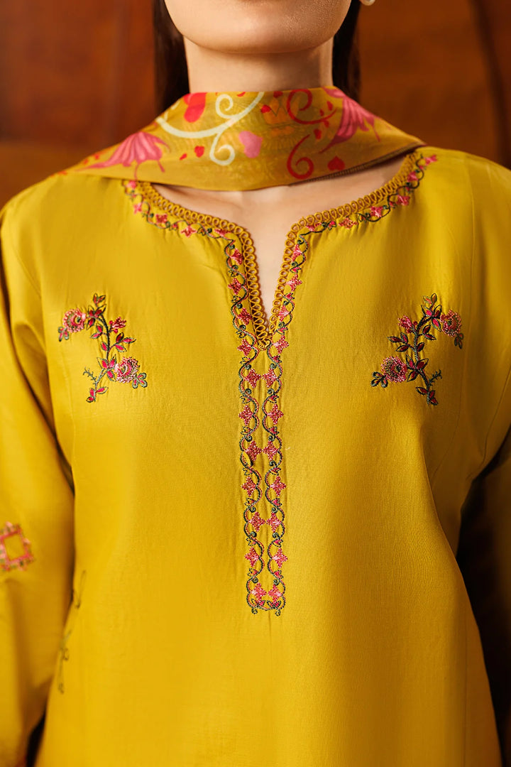 Mistfall Ramadan Edit by Panache Women RTW Embroidered Cotton 3 Piece Rosette - Casual Collection