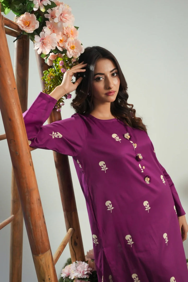 Dhaga Women Pret Printed 2 Piece Lawn Matching Separate FW24DSP0040 - Summer Collection