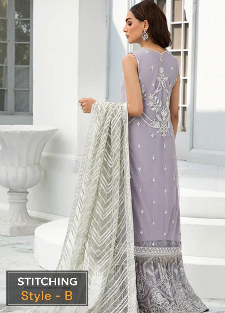 Zarif Embroidered Net Suits Unstitched 3 Piece ZF22DL ZDL-06 Meryl - Luxury Collection