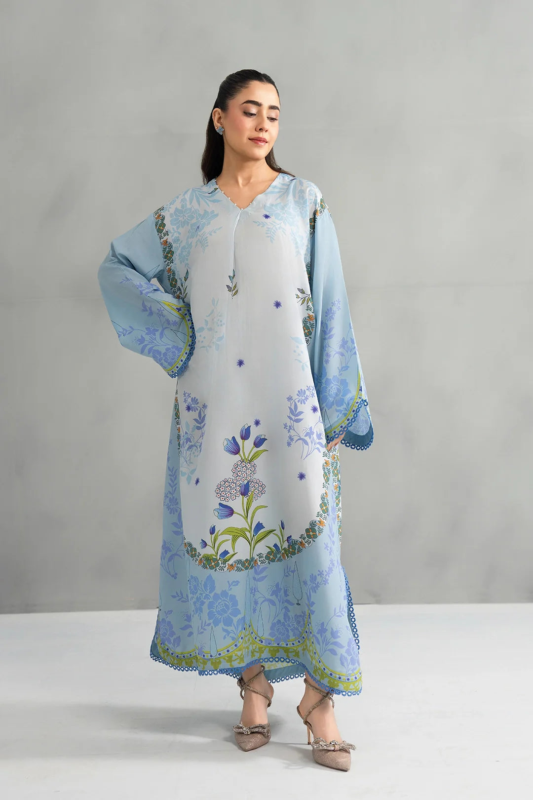 Dear Summer by Panache Women RTW Printed Lawn 2 Piece Suit Blue Whisper - Festive Collection