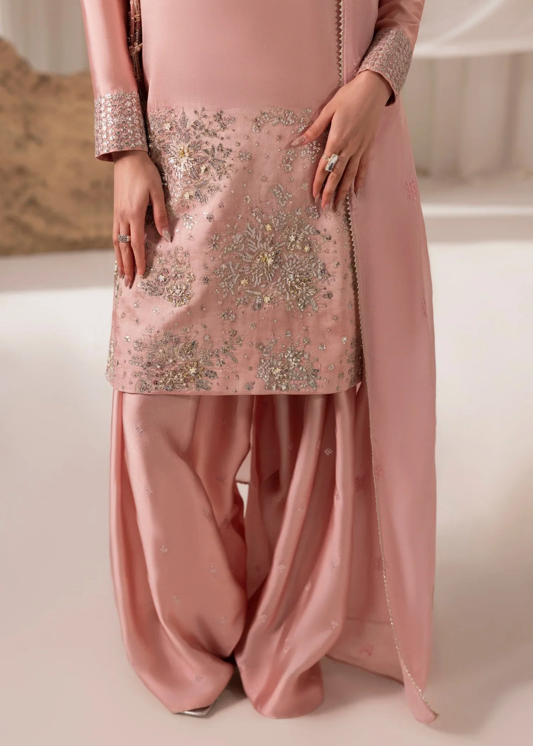 Celeste by Jamni RTW Embroidered Sheesha Silk 3 Piece Suit SAKURA Festive Collection
