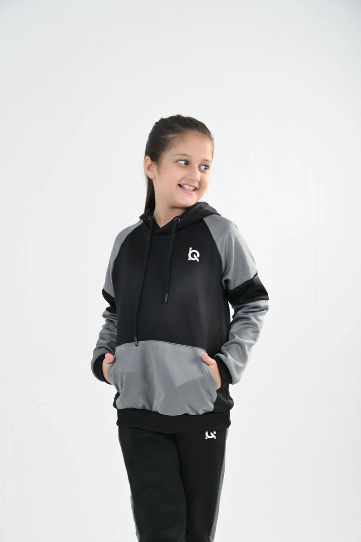 IQ Exclusive Kids Track Suit Fleece 2 PieceDark Cloud Tracksuit-Unisex Kids - Winter Collection