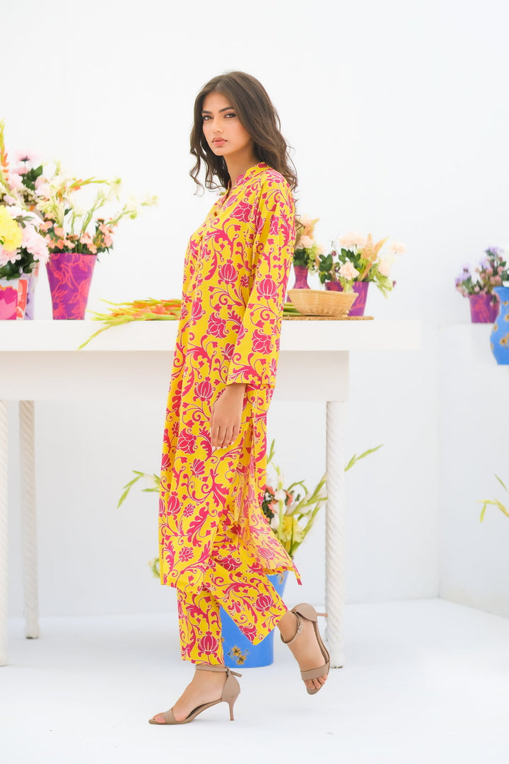 Dhaga Women Pret Printed 2 Piece Lawn Matching Separate FW24DSP005 - Summer Collection