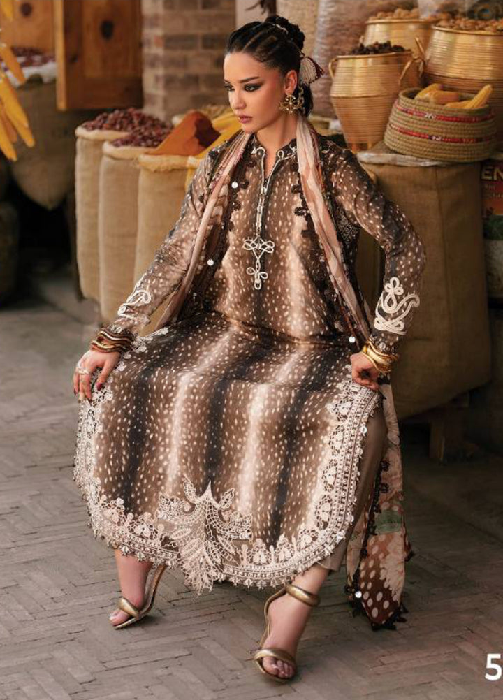 M Prints by Maria B Unstitched Printed Linen 3 Piece Suit MB26UPC 5B - Casual Collection