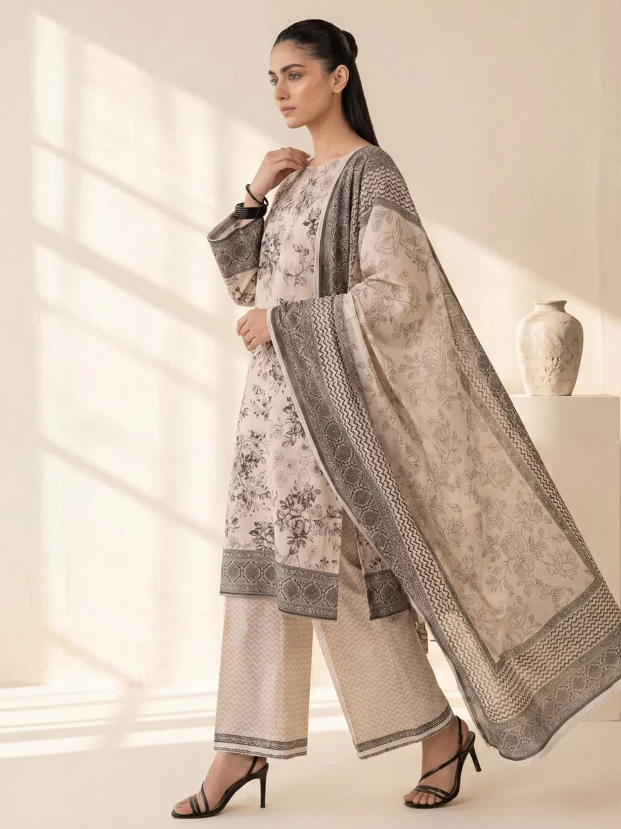Salitex Unstitched Printed Lawn Silk 3 Piece Suit SUNS7ASI411 Casual Collection