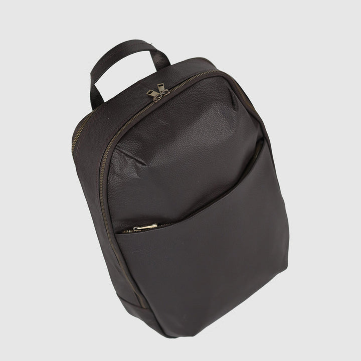 Lafanzo Unisex Leather Elite City Backpack Midnight Brown - Accessories Collection