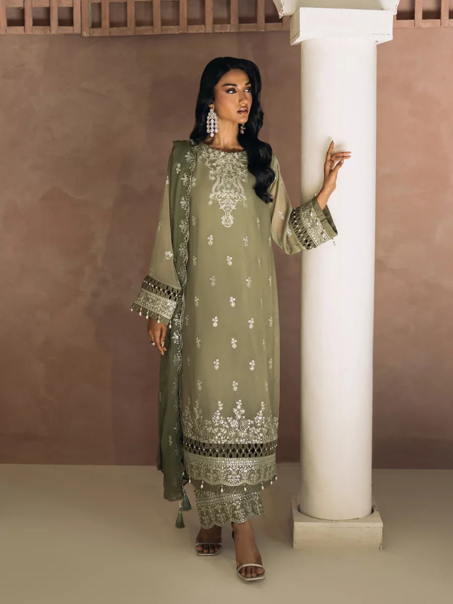 Salitex Unstitched Embroidered Chiffon 3 Piece Suit SUNS8CH513 Festive Collection