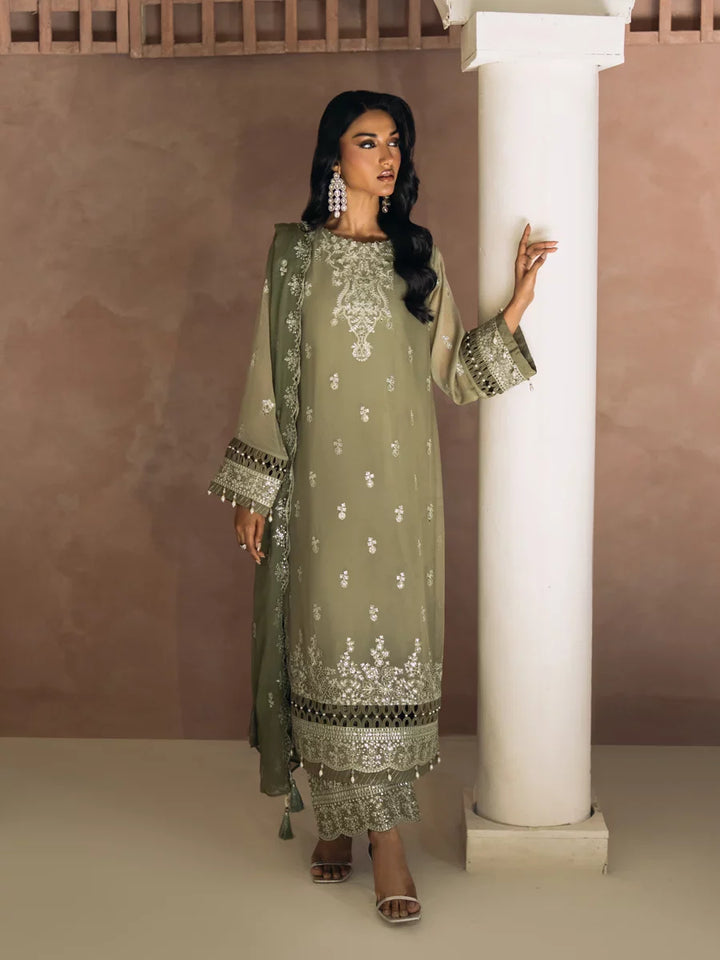Salitex Unstitched Embroidered Chiffon 3 Piece Suit SUNS8CH513 Festive Collection