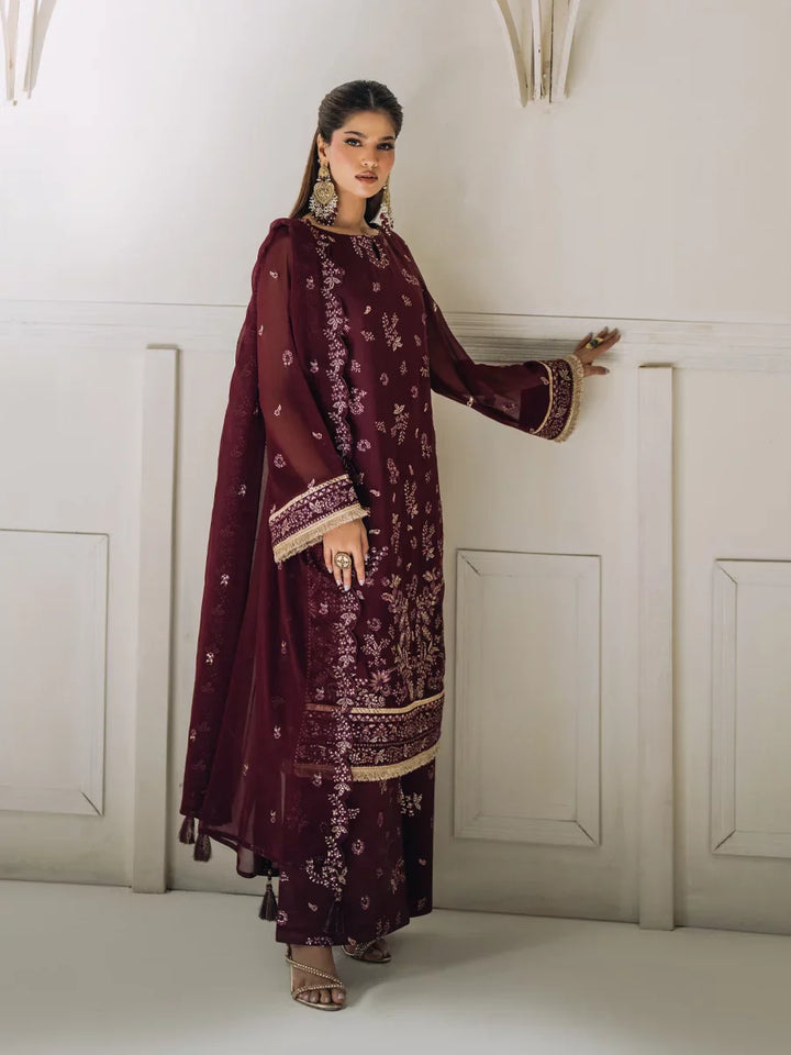 Salitex Unstitched Embroidered Chiffon 3 Piece Suit SUNS8CH508 Festive Collection