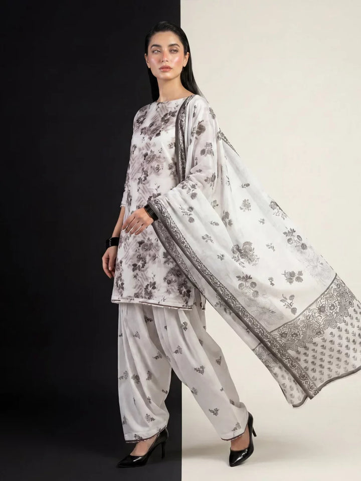 Salitex Unstitched Printed Lawn Silk 3 Piece Suit SUNS7ASI419 Casual Collection