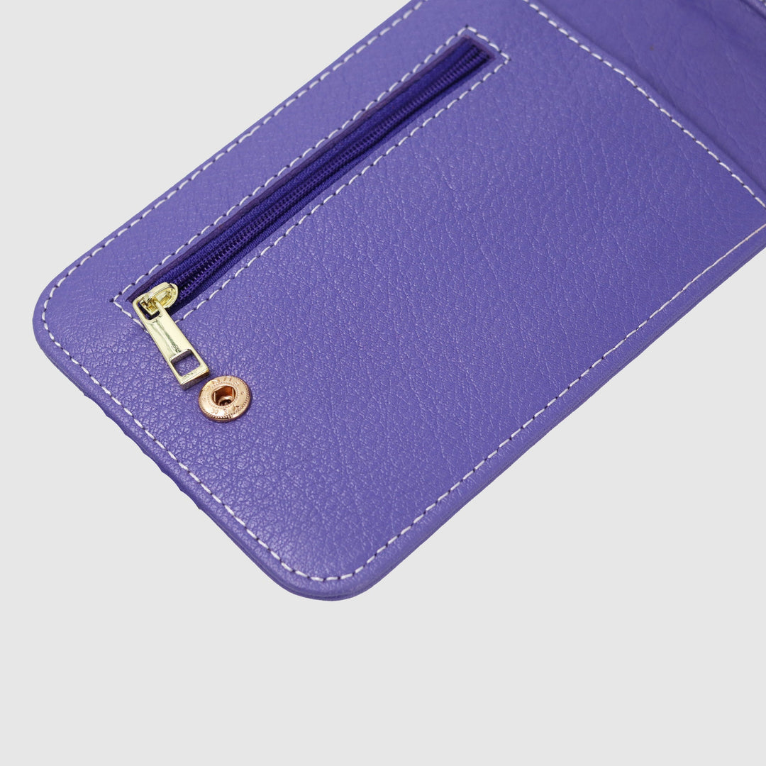Lafanzo Unisex Leather Femora Crossbody Phone Pouch Purple - Accessories Collection