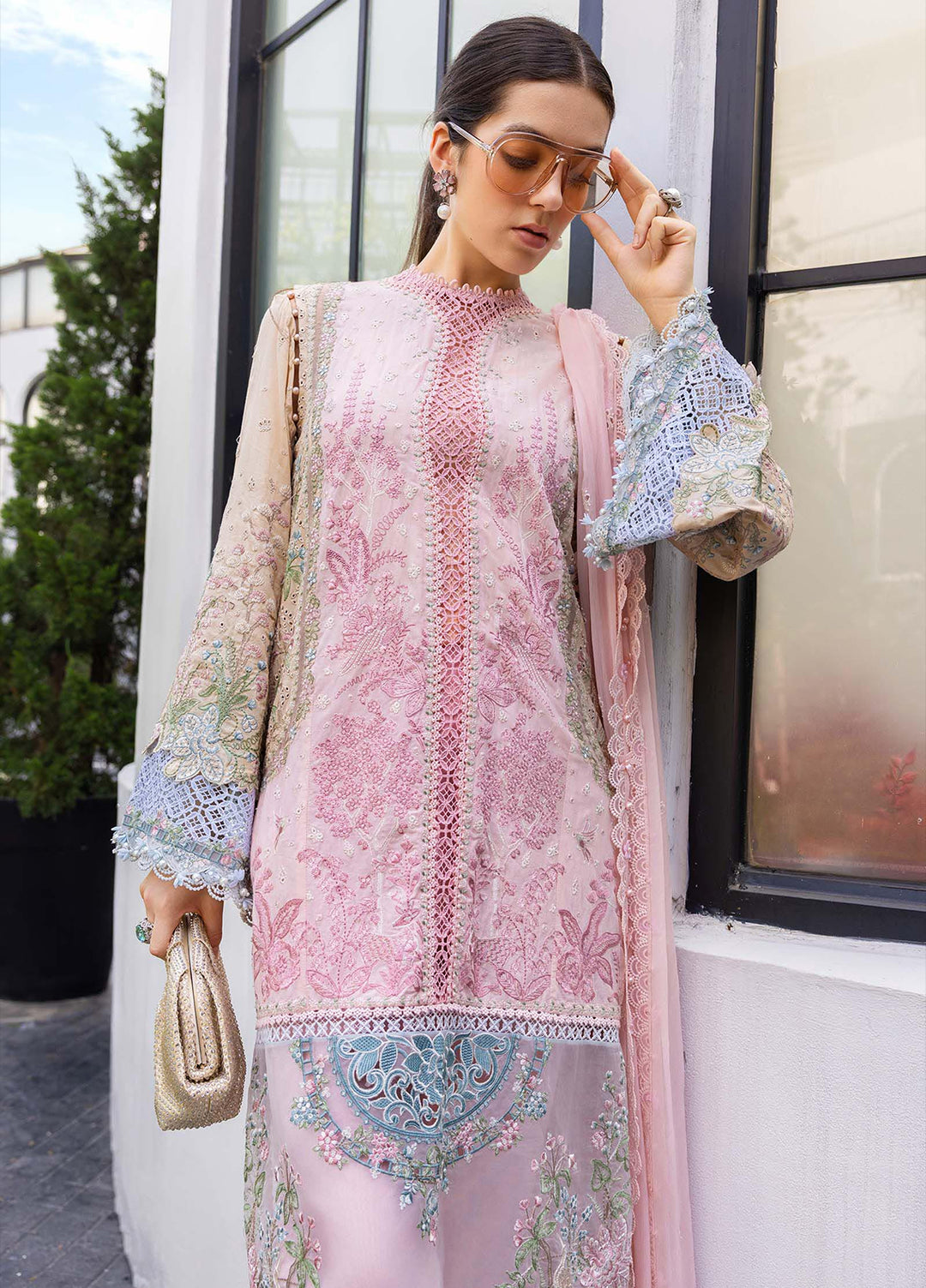 Maria B Unstitched Embroidered Lawn 3 Piece Suit MB26ULE D9 - Eid Collection