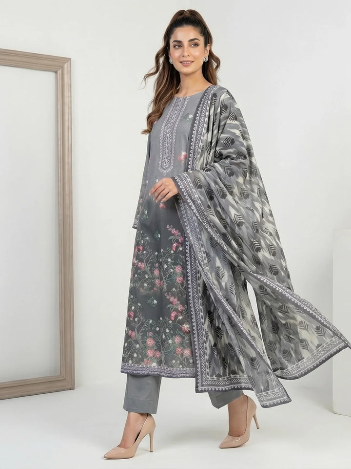 Salitex Unstitched Printed Lawn 3 Piece Suit SSW6U3P424 Summer Collection