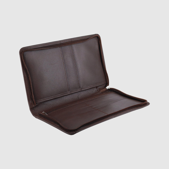 Lafanzo Unisex Leather Montclair Travel Wallet Brown - Accessories Collection