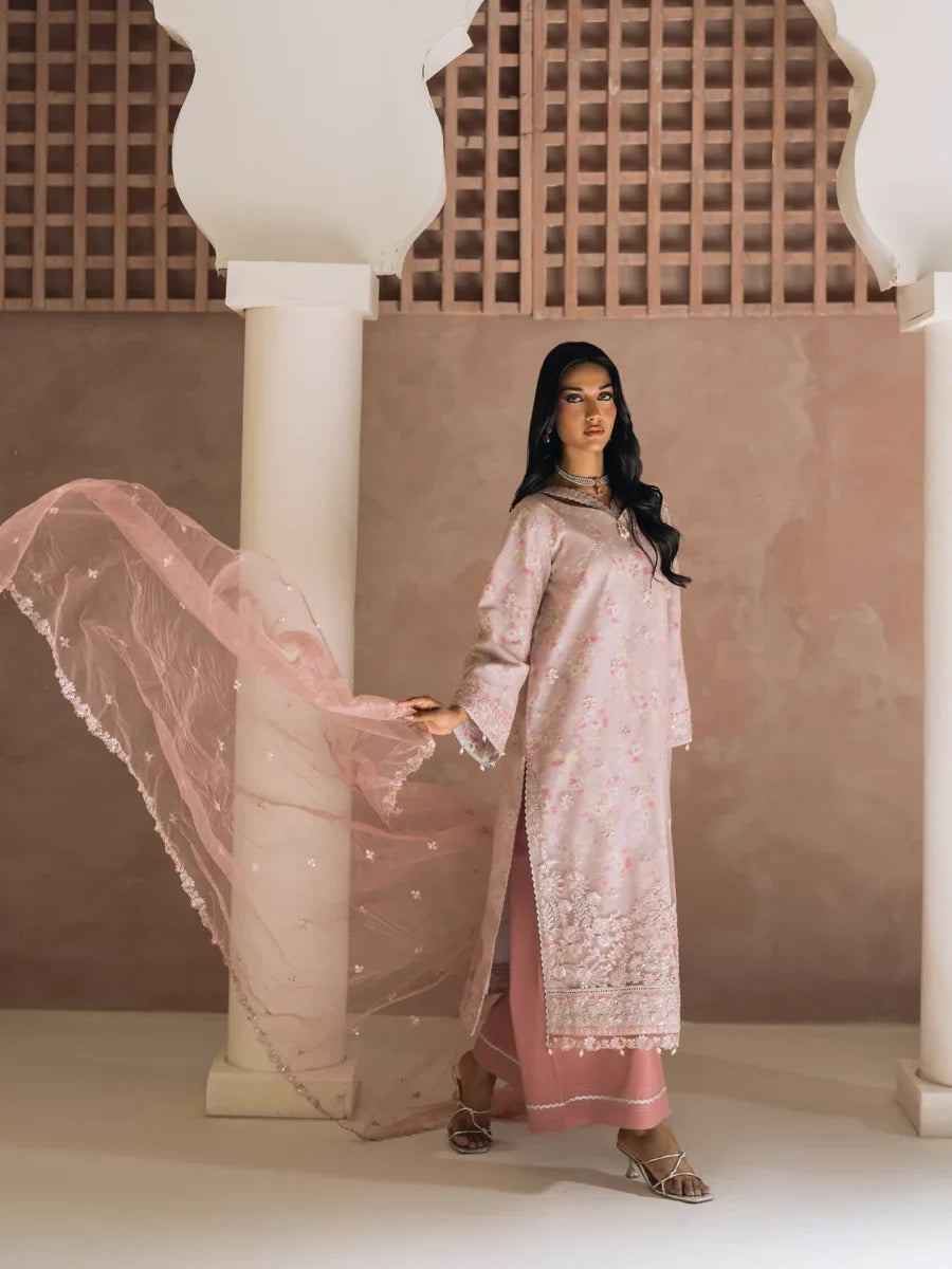 Salitex Unstitched Embroidered Chiffon 3 Piece Suit SUNS8CH522 Festive Collection