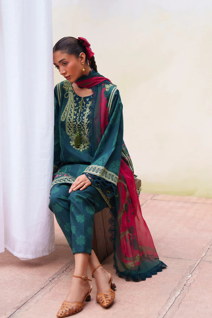 Laanem by Saira Rizwan Unstitched Embroidered Lawn 3 Piece Suit SR26ULL NAYRA-B - Summer Collection