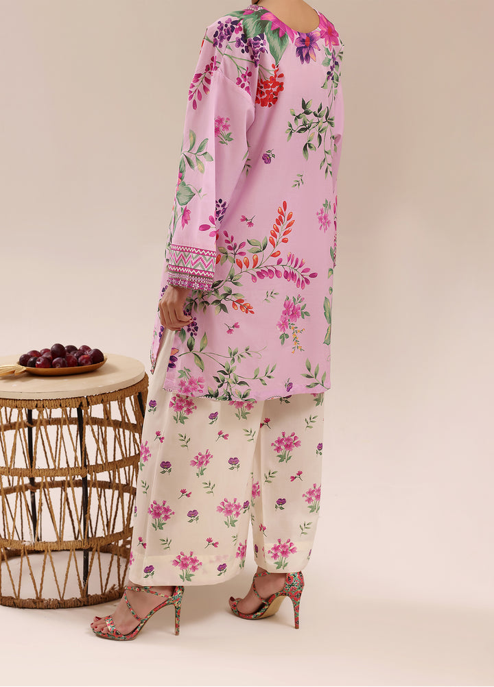 Riley Women RTW Embroidered Lawn 2 Piece Suit RL26RL Pink Charm - Casual Collection