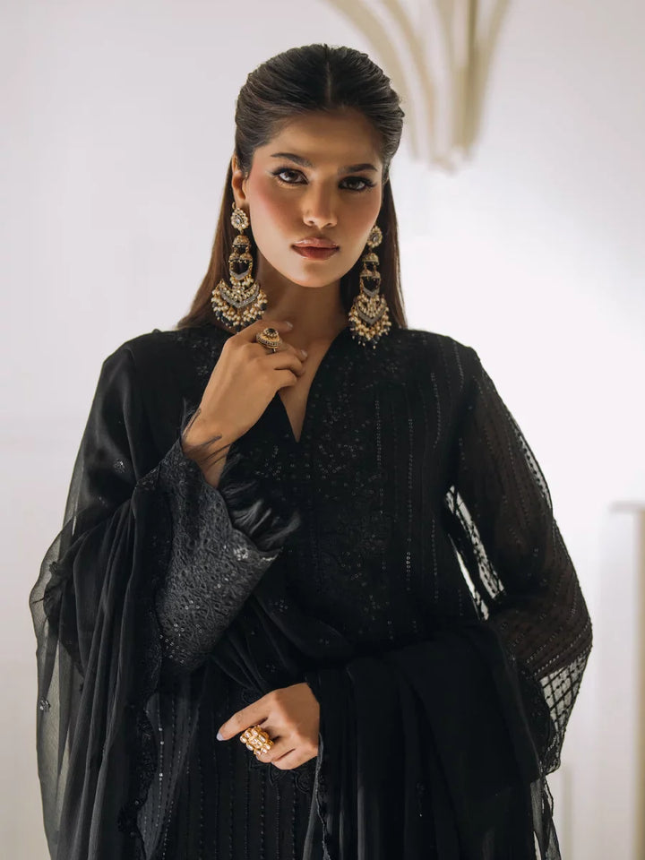 Salitex Unstitched Embroidered Chiffon 3 Piece Suit SUNS8CH501 Festive Collection