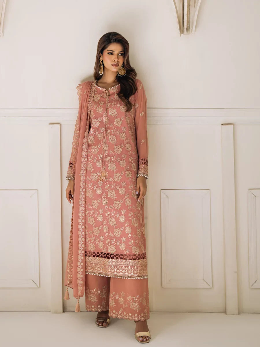 Salitex Unstitched Embroidered Chiffon 3 Piece Suit SUNS8CH506 Festive Collection